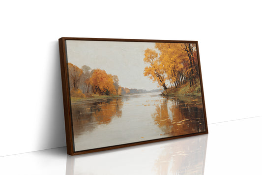 Golden Reflections on Still Waters