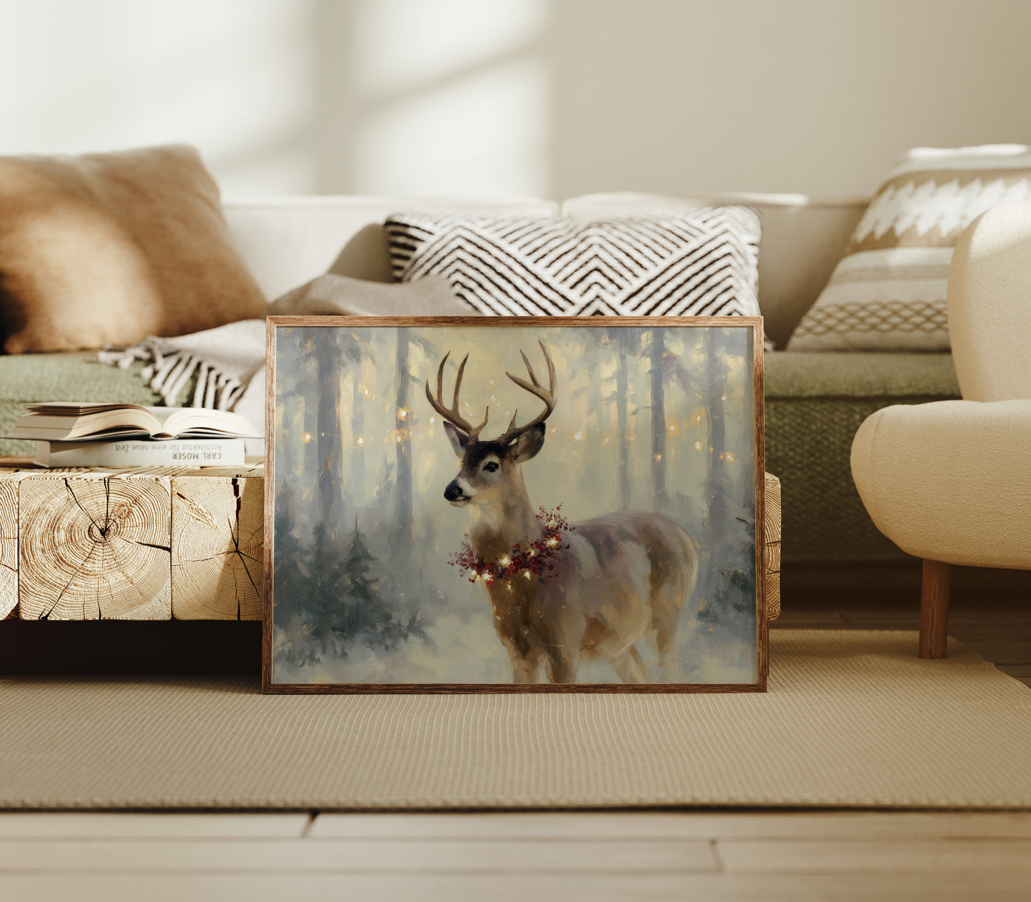 Winter Forest Crowns Noble Stag