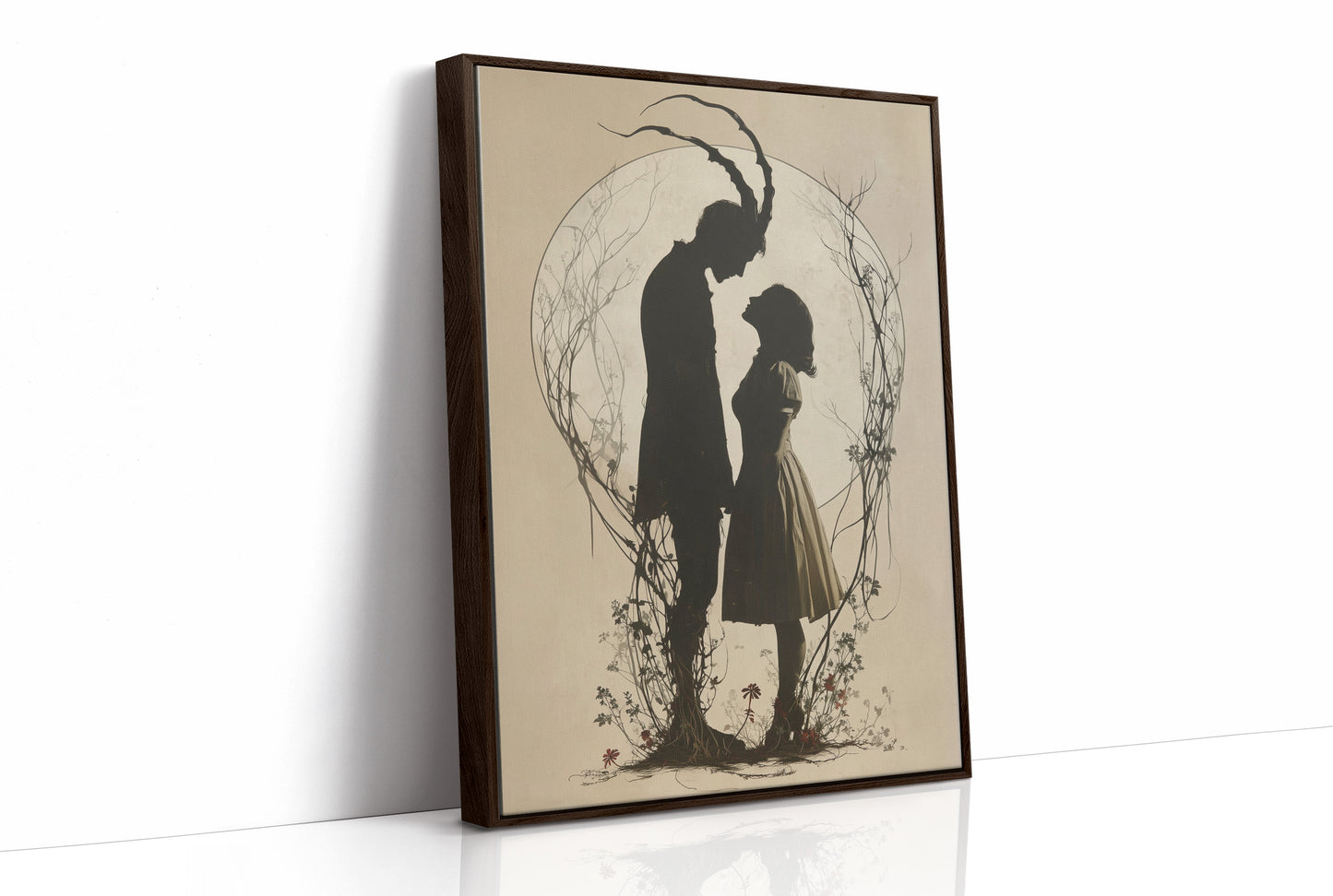 Moonlit Silhouettes In Ancient Tale