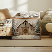 Winter Finds The Old Barn Door