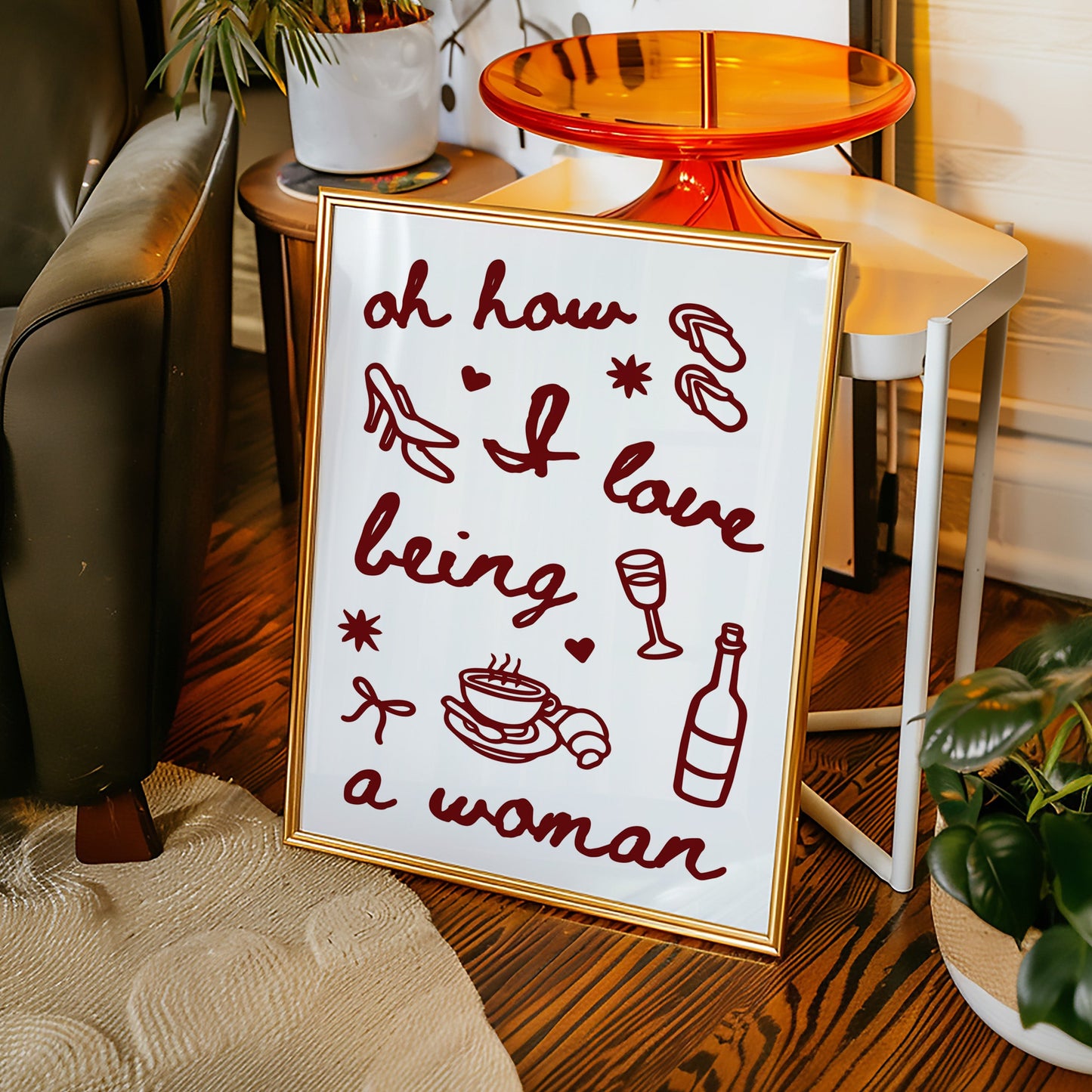 Sweet Moments In Burgundy Lines