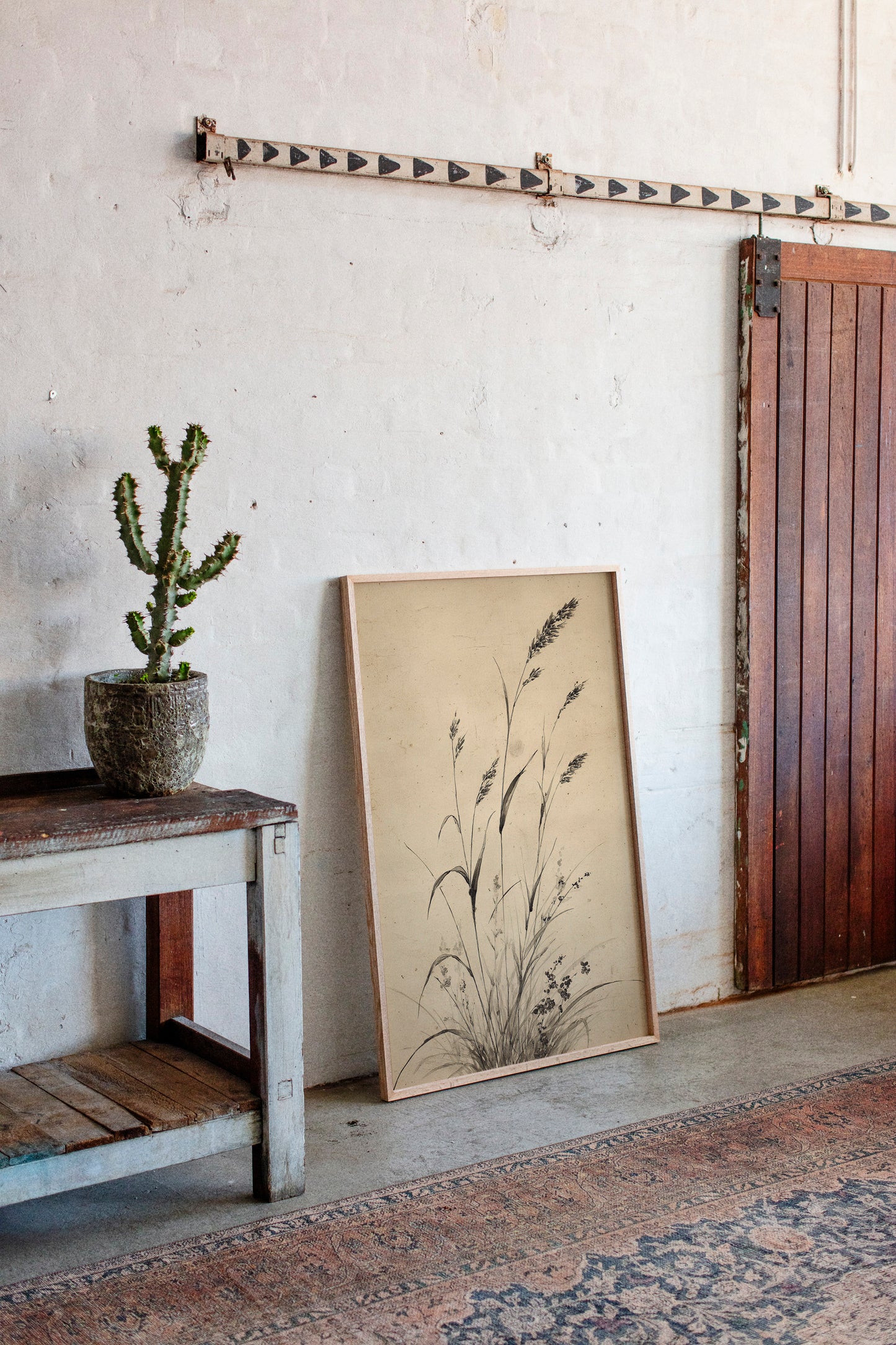 Wild Grasses Bow To Autumn Wind