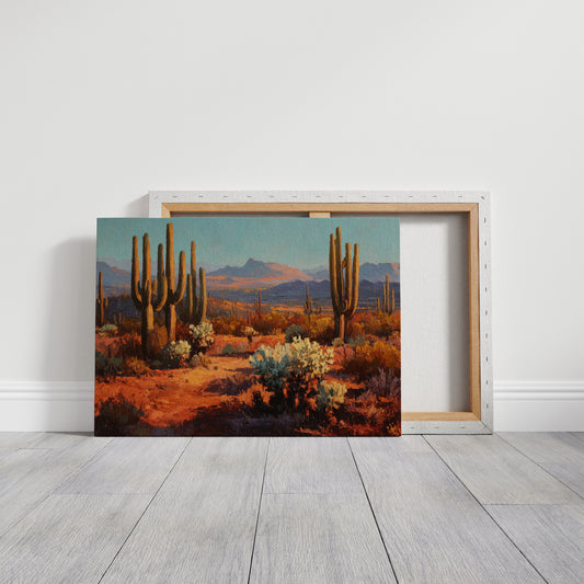 Copper Light Bathes Desert Giants