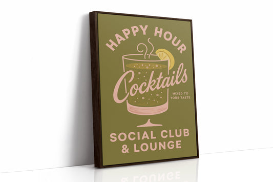 Happy Hour Cocktails Lounge Print