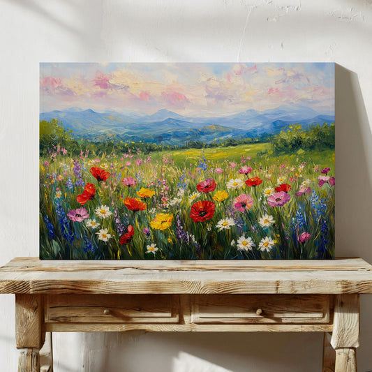 Mountain Meadows Bloom In Rainbow Light