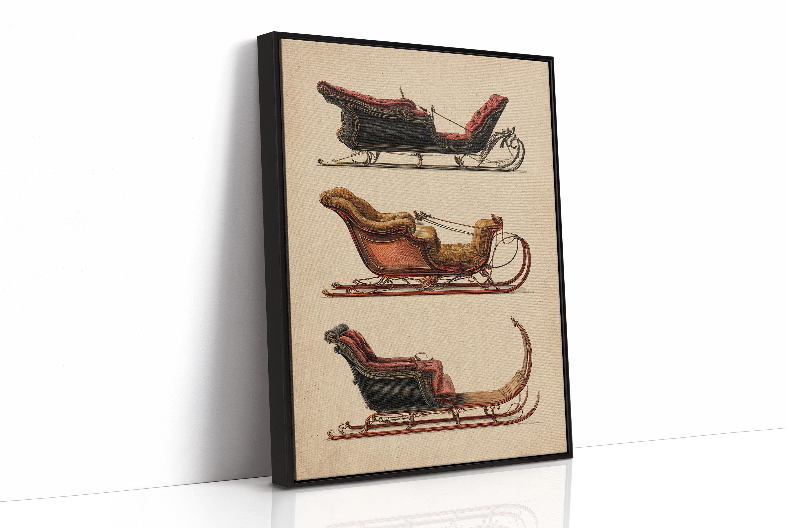 Vintage Sleighs Await December Magic