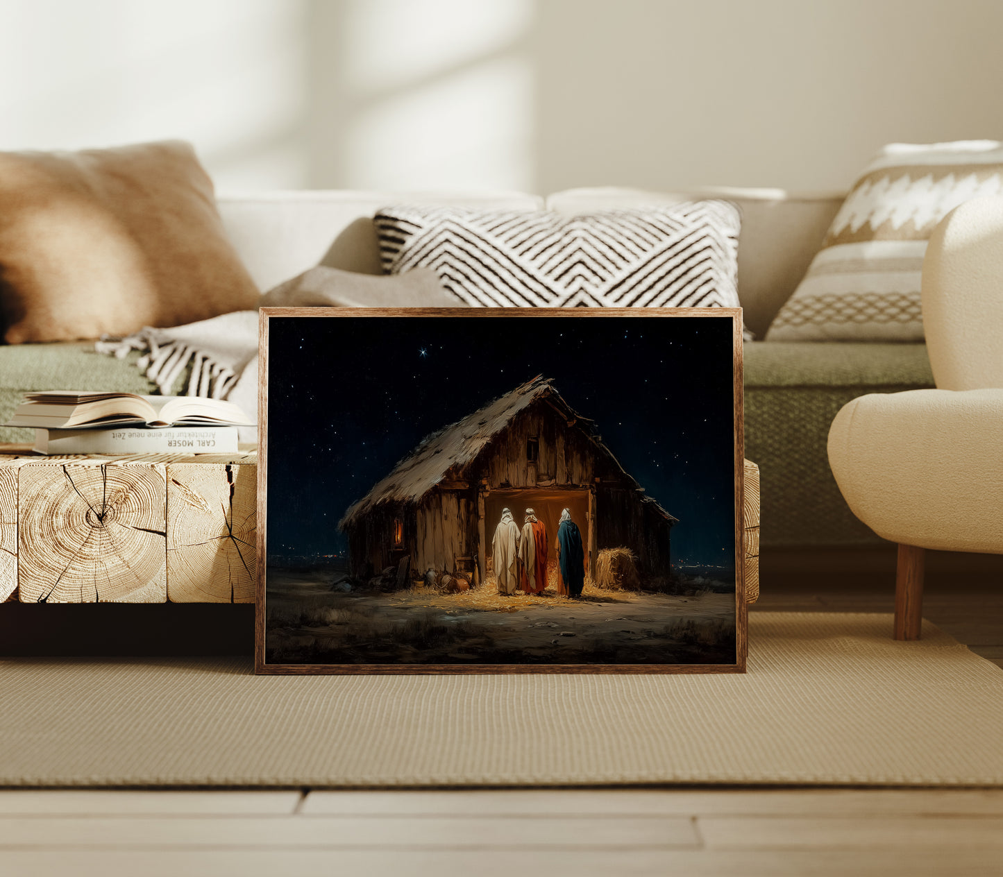 Starlit Manger Beckons Through Time