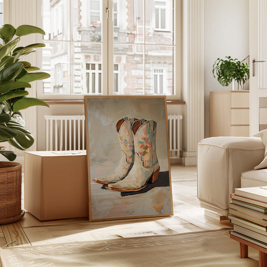 Painted Soles: Floral Cowgirl Boots