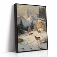 Mountain Deer Find December's Light