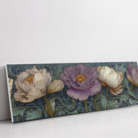 Victorian Peonies In Midnight Garden