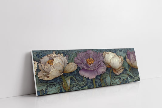 Victorian Peonies In Midnight Garden