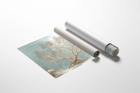 Coral Tree Beneath Azure Waters