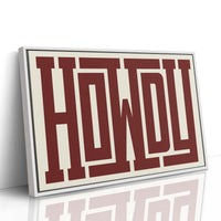 Howdy Maze Style Western Welcome Art