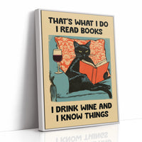 Well-Read, Well-Poured, Well-Informed Cat