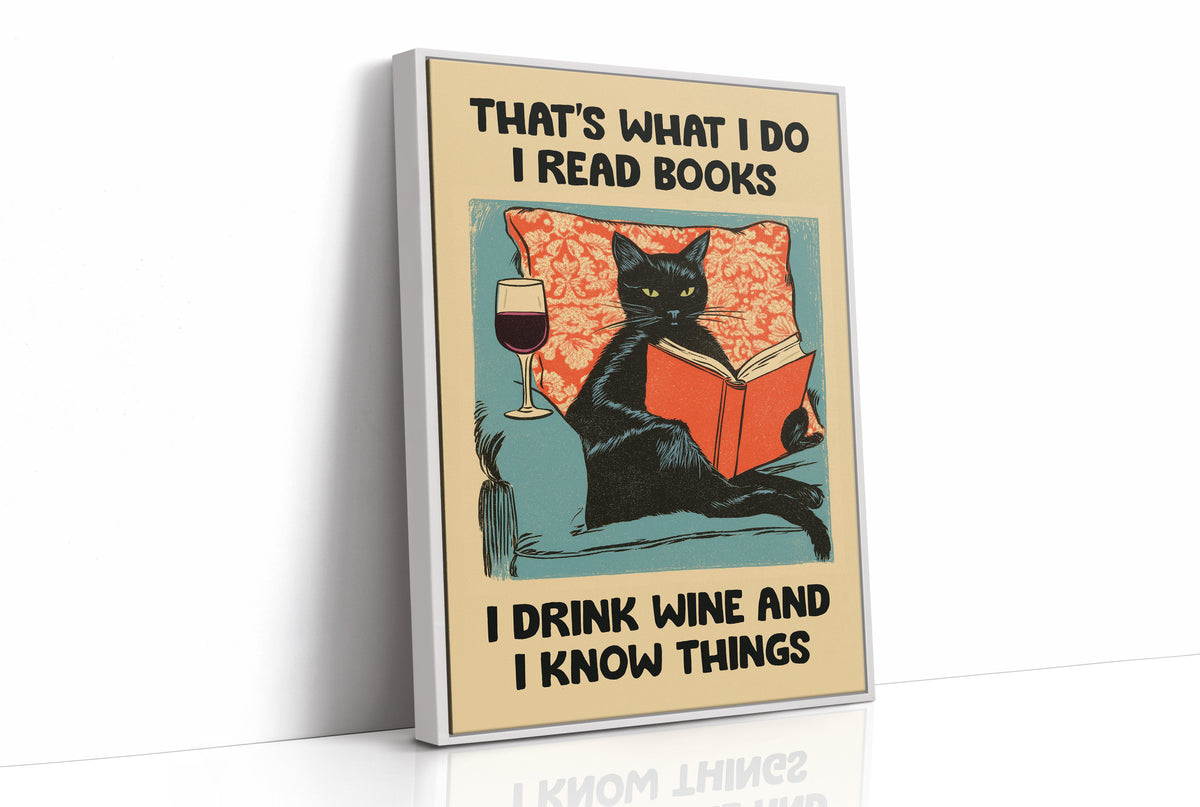 Well-Read, Well-Poured, Well-Informed Cat