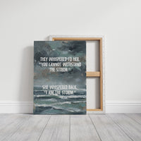 I Am the Storm — Moody Seascape Empowerment Print