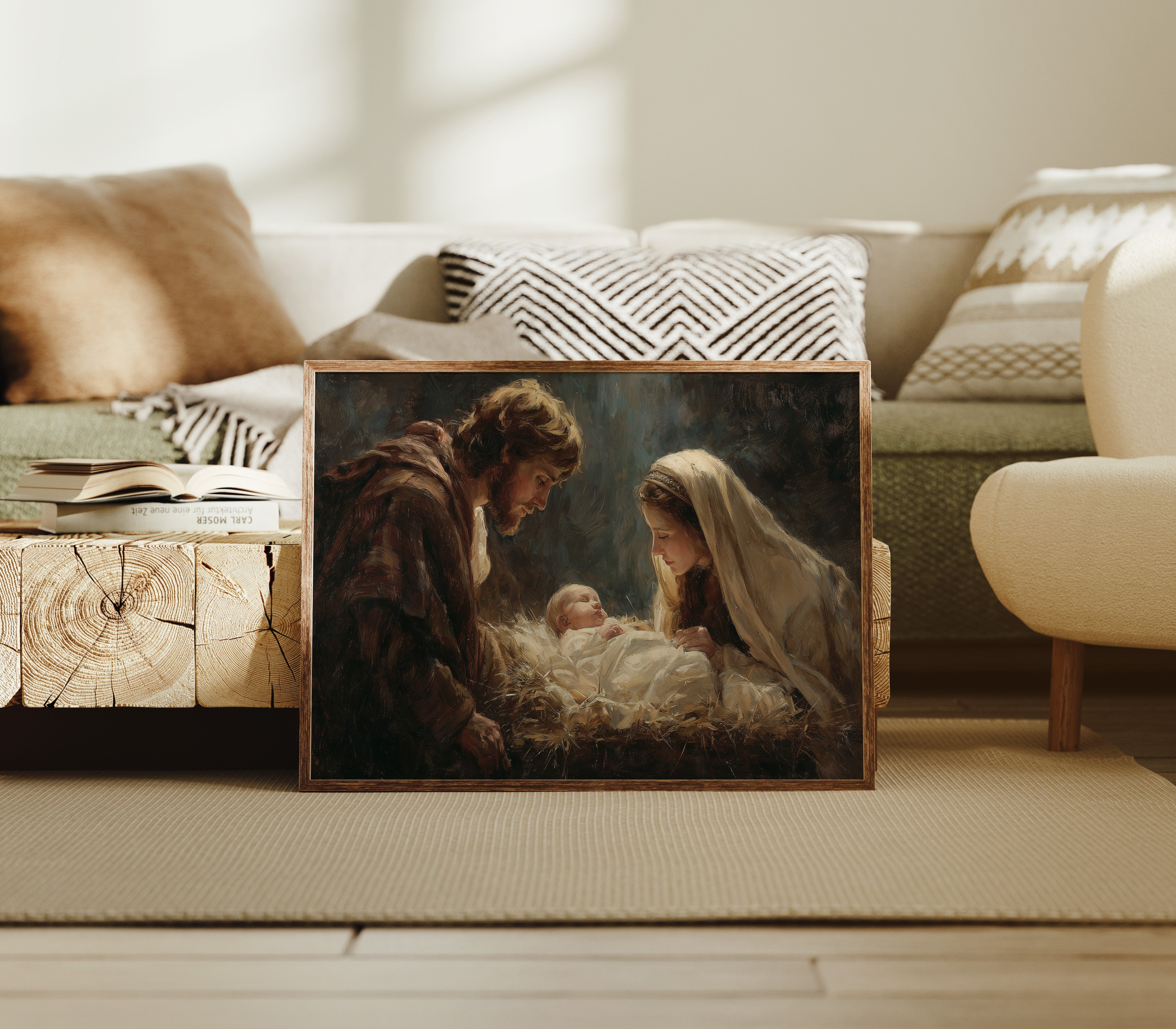 Sacred Light Fills Winter Night