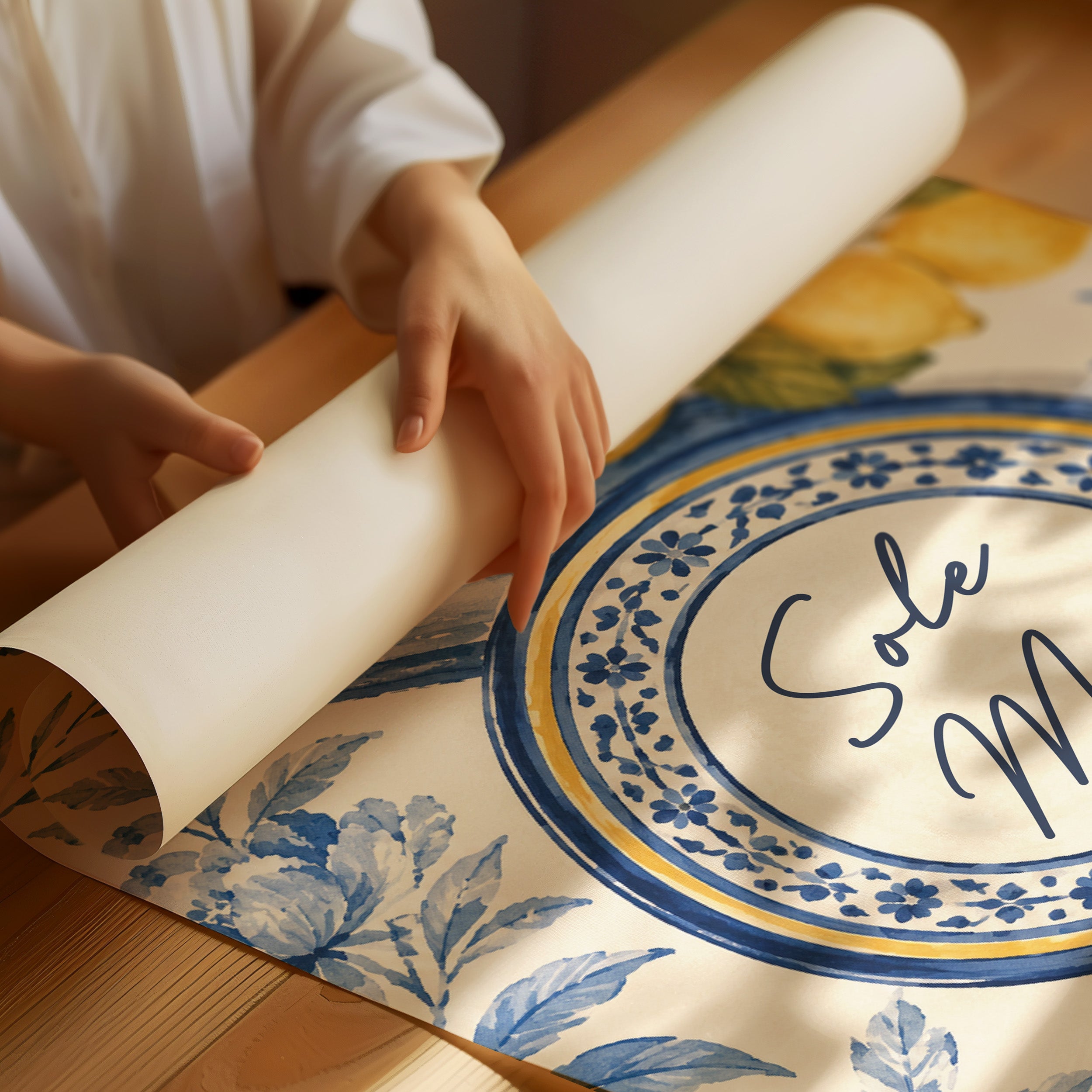 Sole Mio Tablescape (Blue & White)