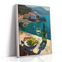 White Wine on the Amalfi Cliffs