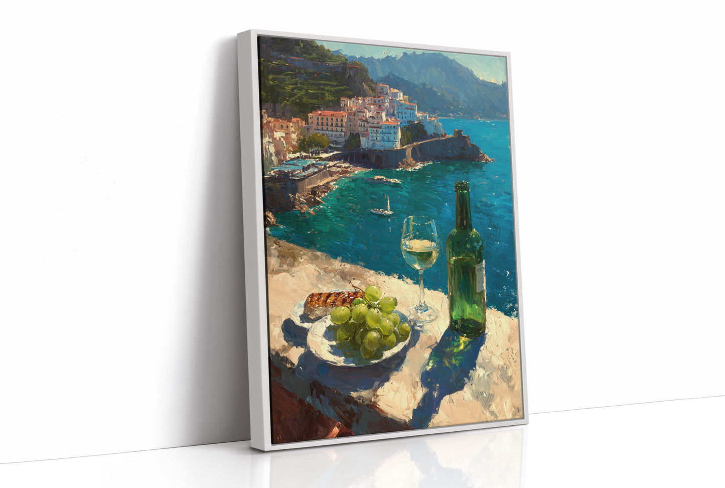 White Wine on the Amalfi Cliffs