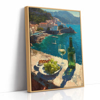 White Wine on the Amalfi Cliffs