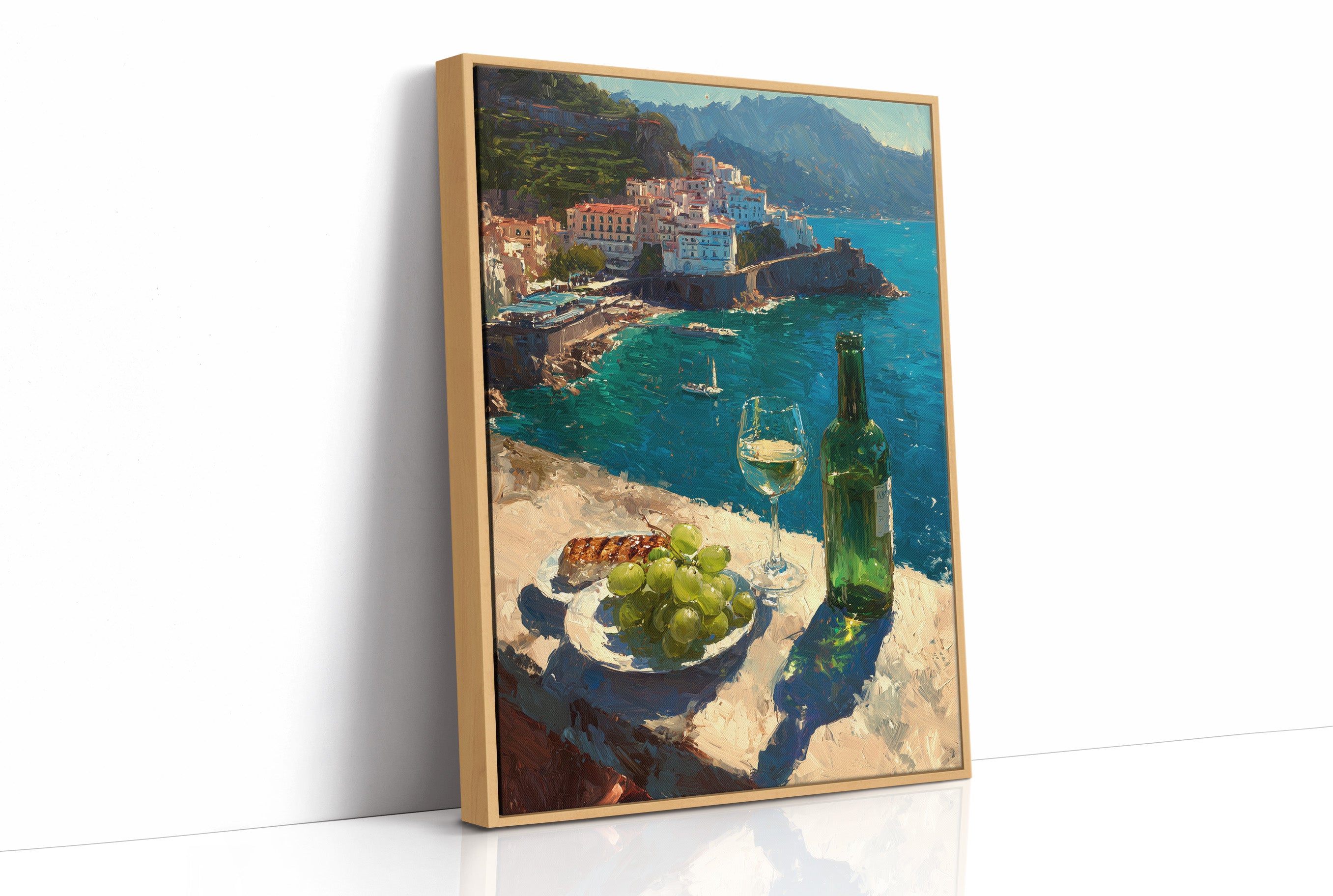 White Wine on the Amalfi Cliffs