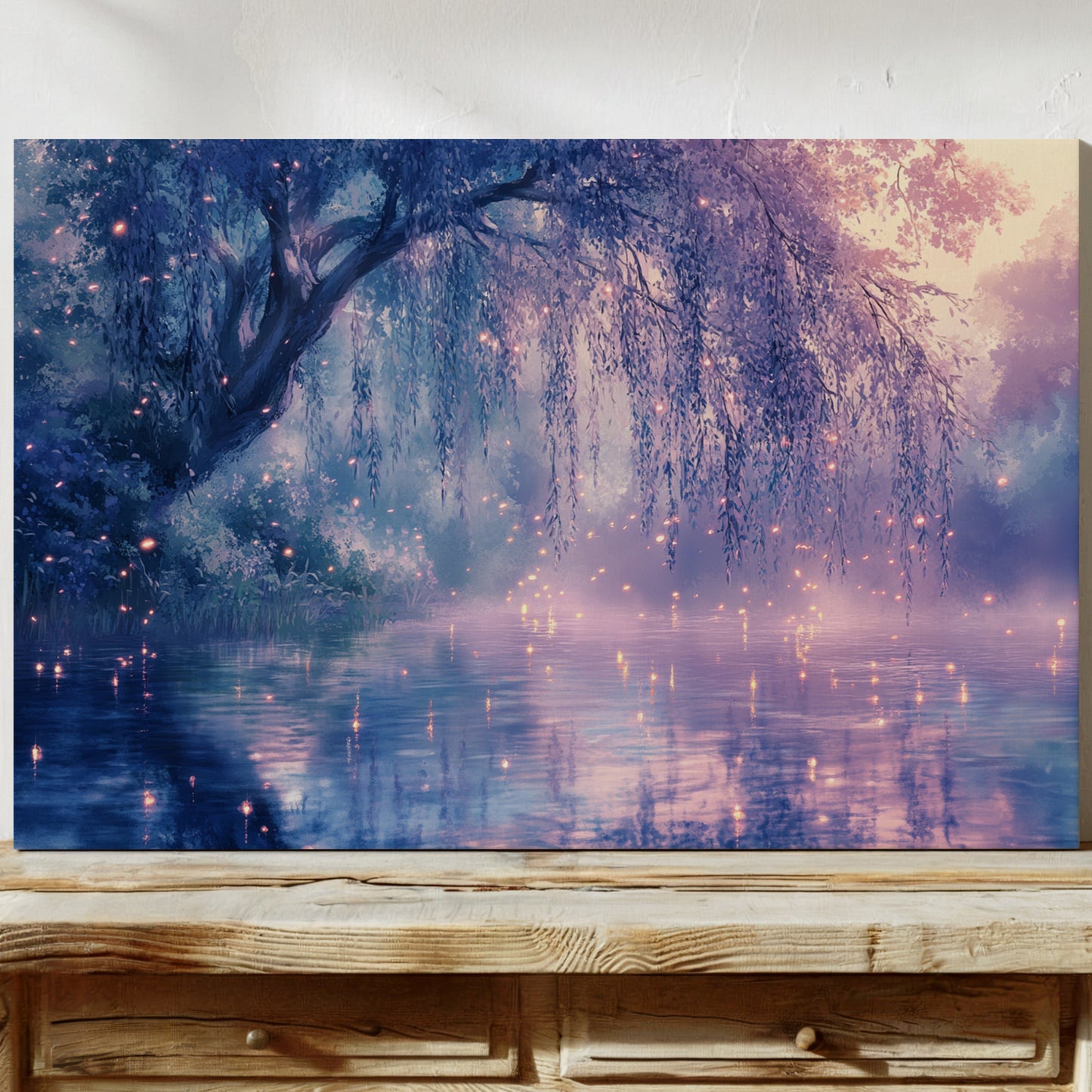 Fireflies Dance Below Willow Branches