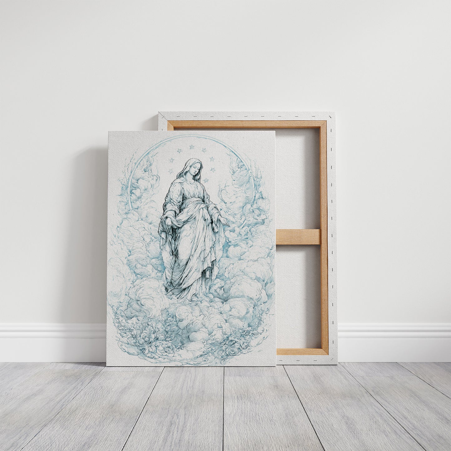 Our Lady of the Clouds — Blue Line Devotional Print