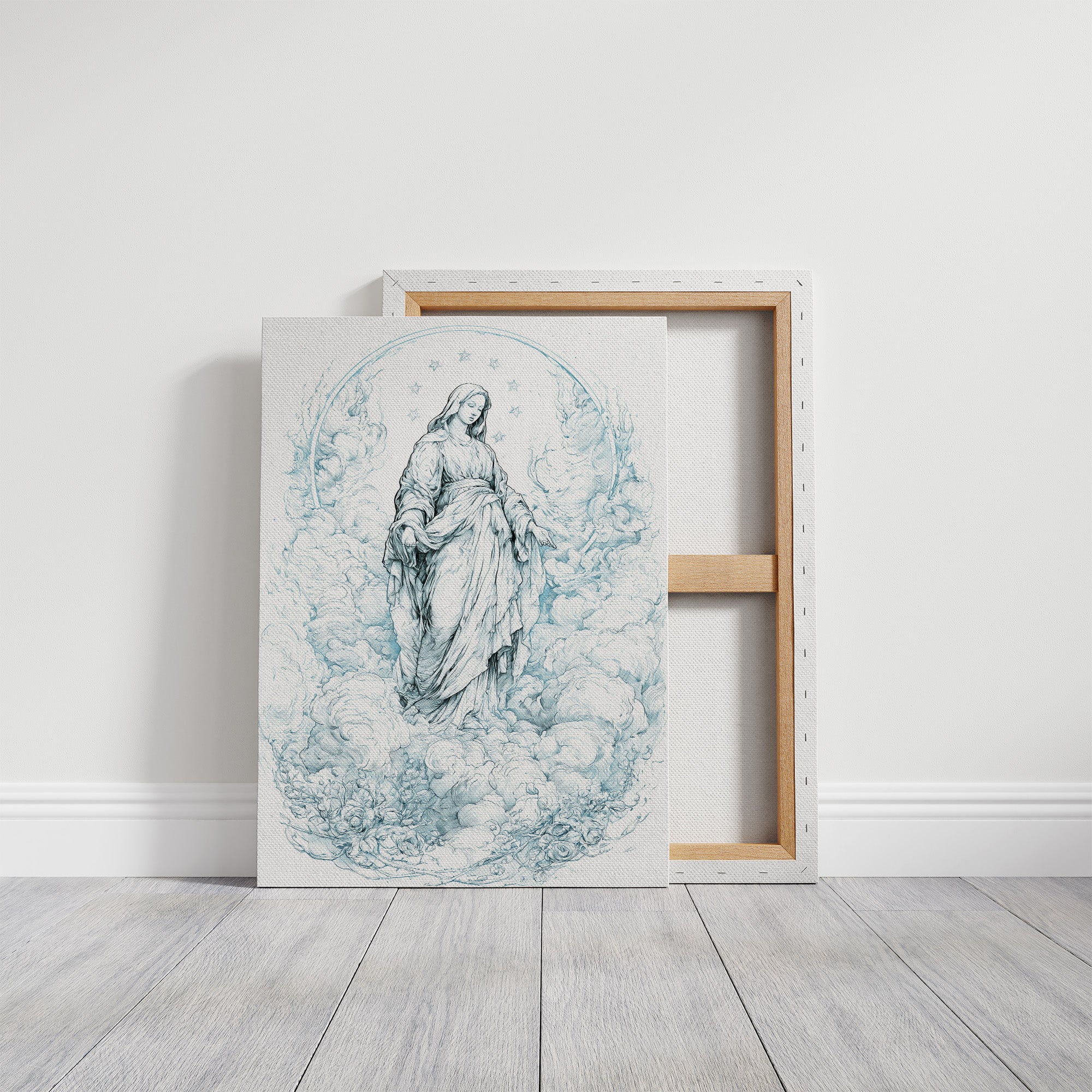 Our Lady of the Clouds — Blue Line Devotional Print