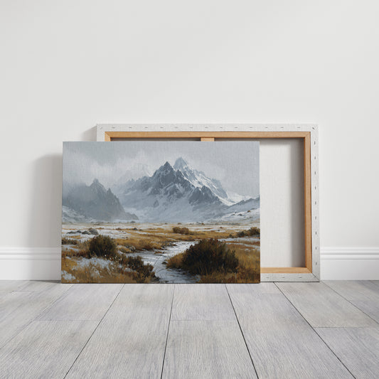 Winter Grasses Dance Below Peaks