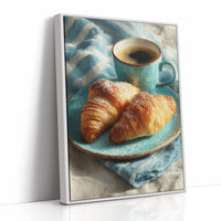 Croissants and Blue Linen