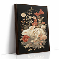 Bones Bloom Among Coral Poppies