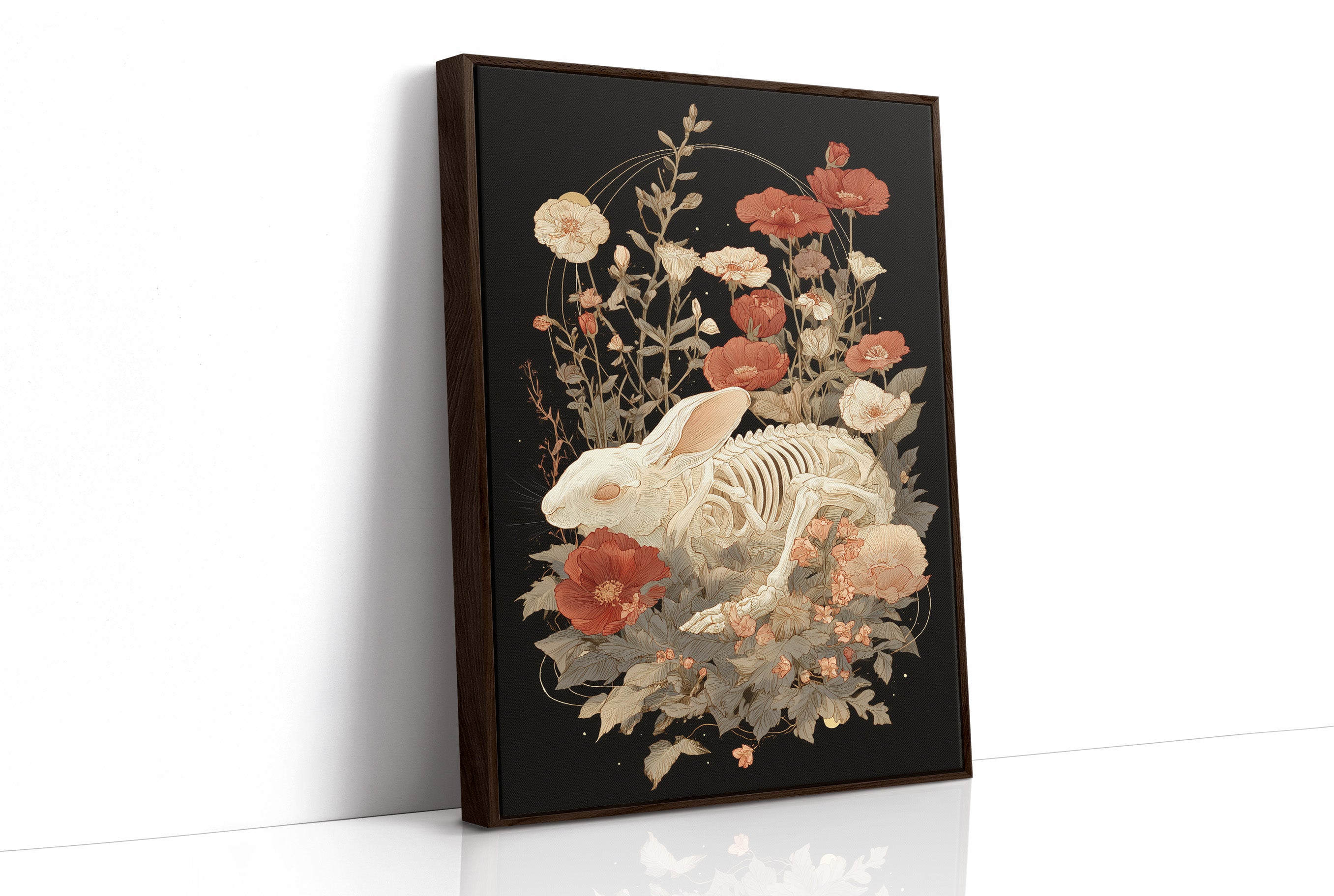 Bones Bloom Among Coral Poppies
