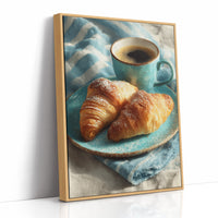 Croissants and Blue Linen