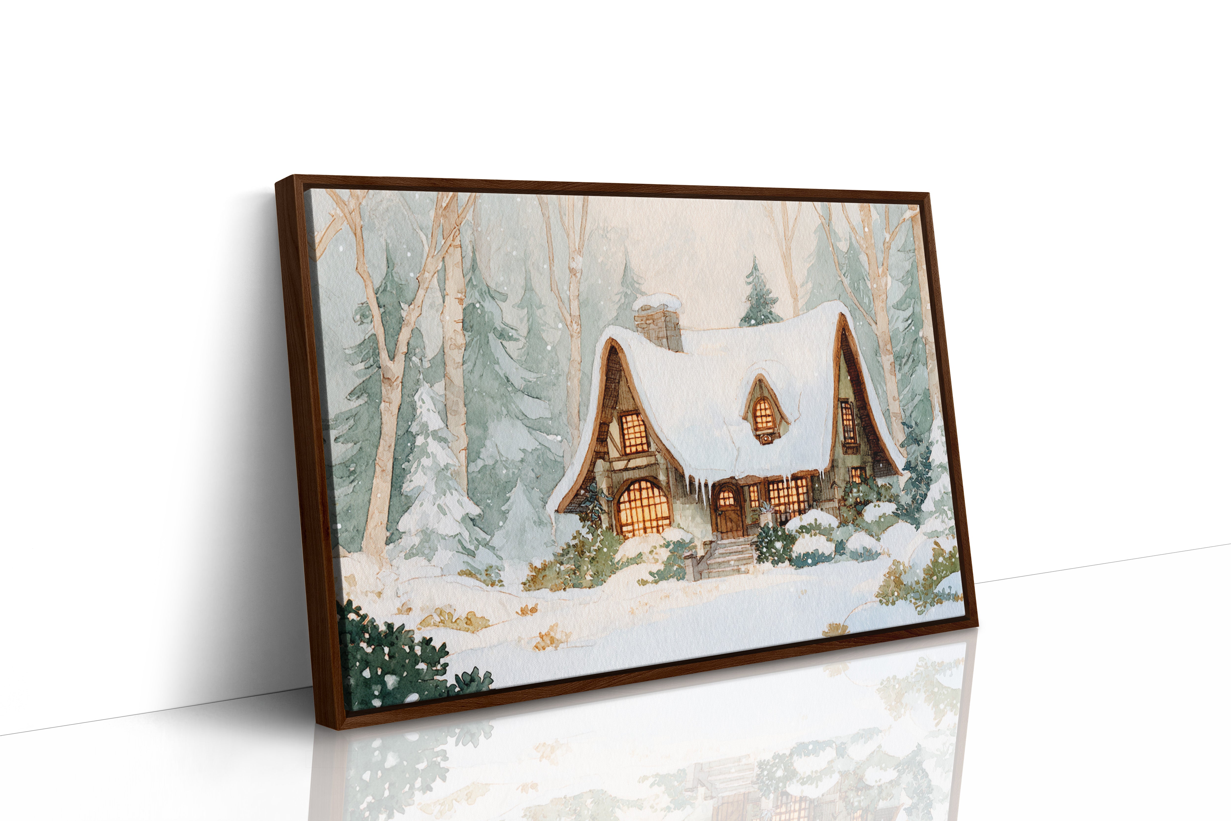 Cottage Beneath a Winter Veil