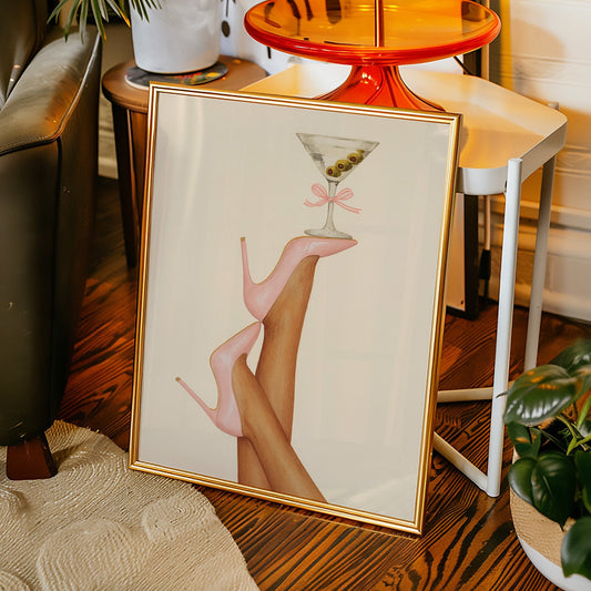 Pink Stilettos Serve Martini Magic