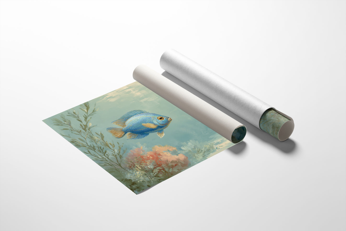 Blue Dancer In Coral Symphony