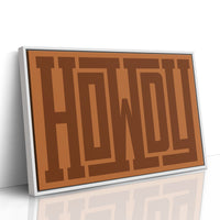 Howdy Rustic Maze Style Cowboy Art