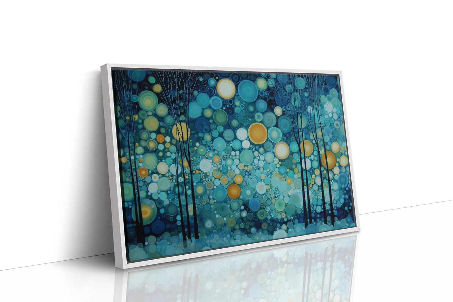 Fireflies Dance Through Midnight Forest