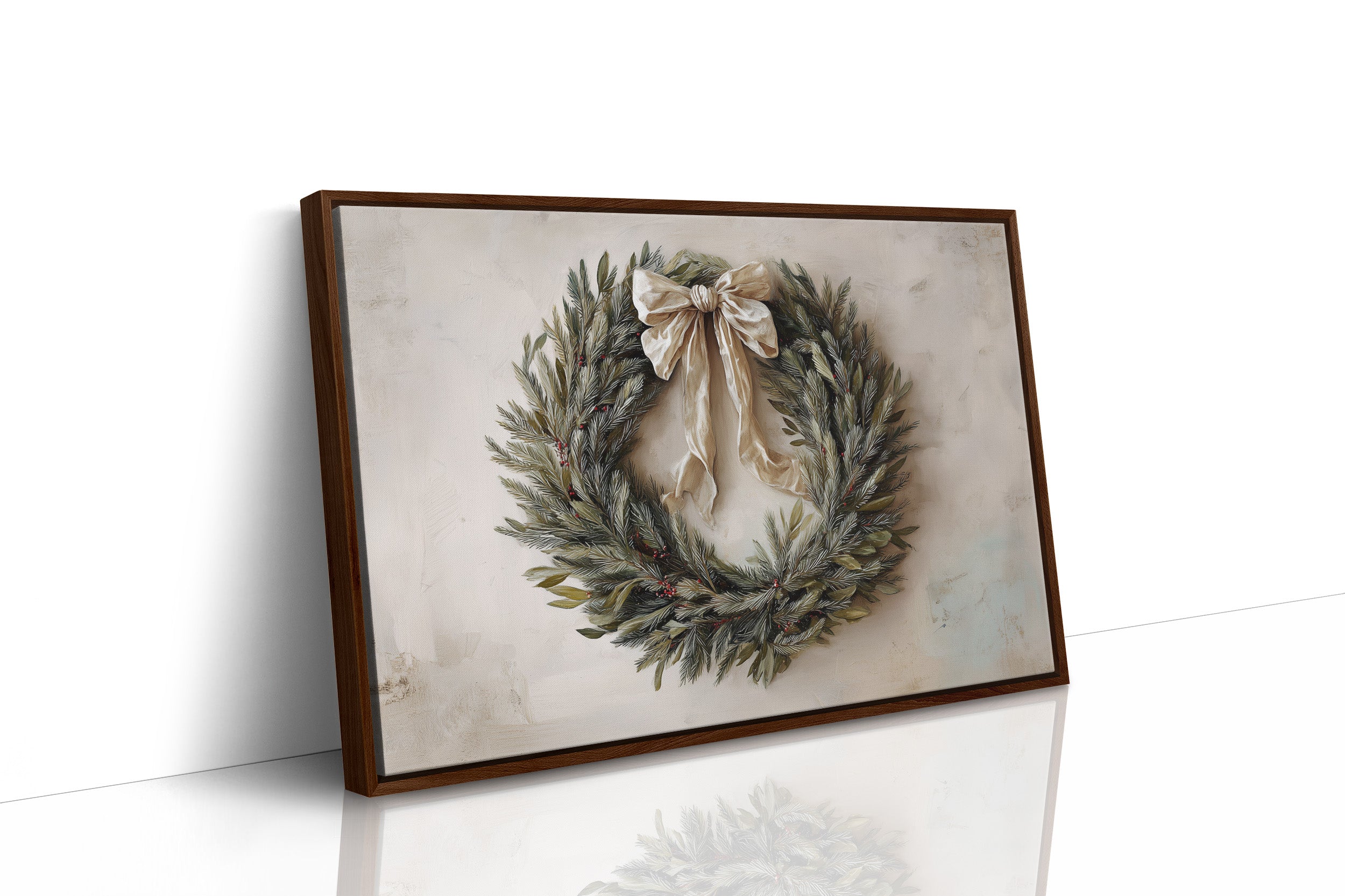 Evergreen Elegance Adorned With Silk