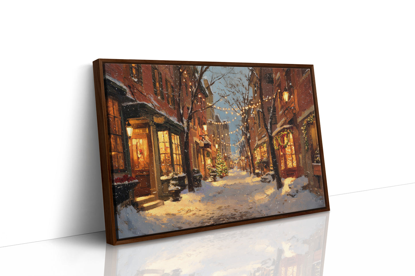 Beneath Twinkling Winter Lights