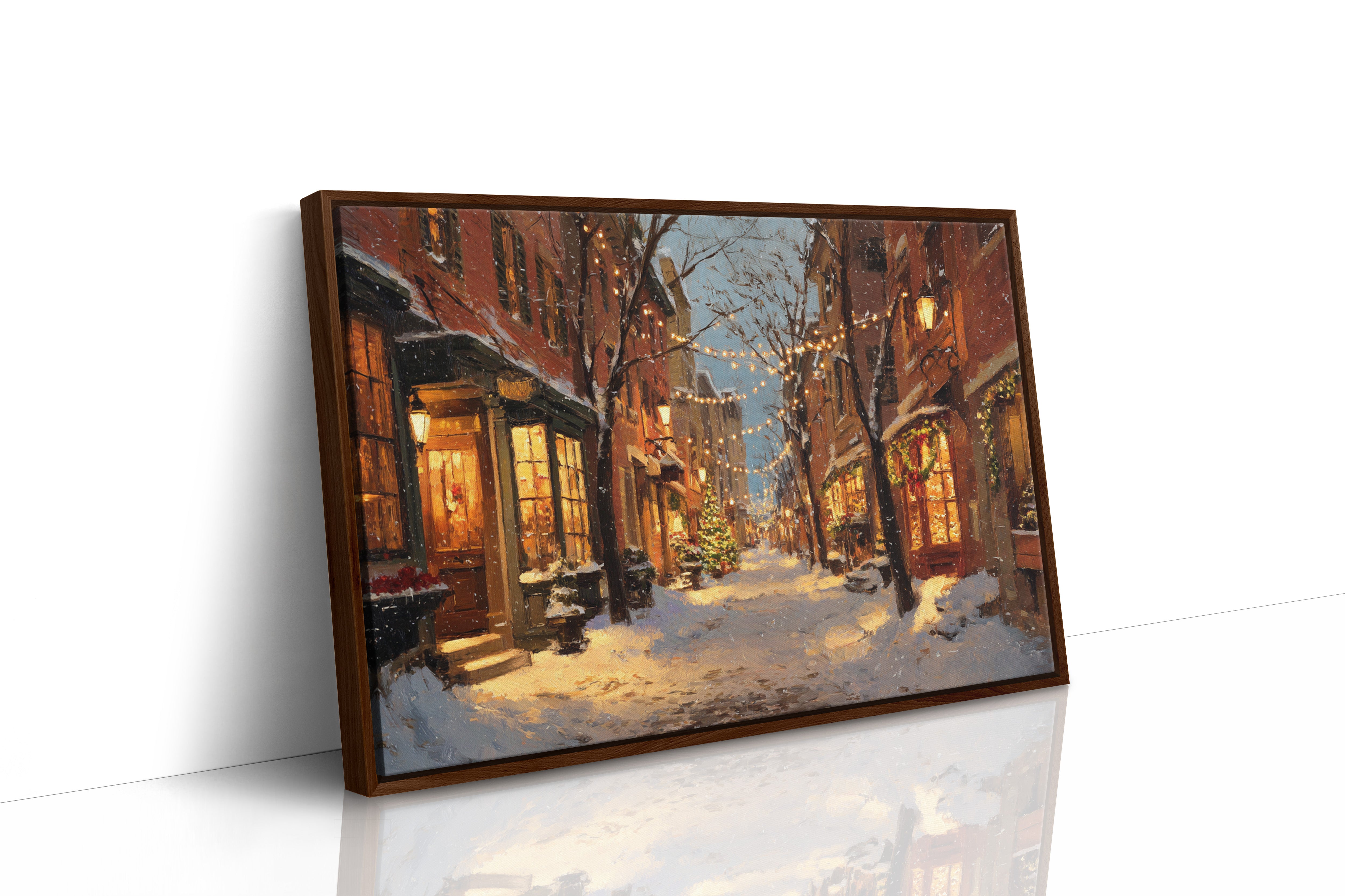 Beneath Twinkling Winter Lights