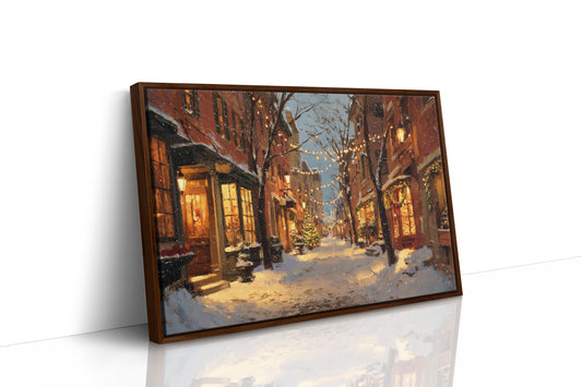 Beneath Twinkling Winter Lights