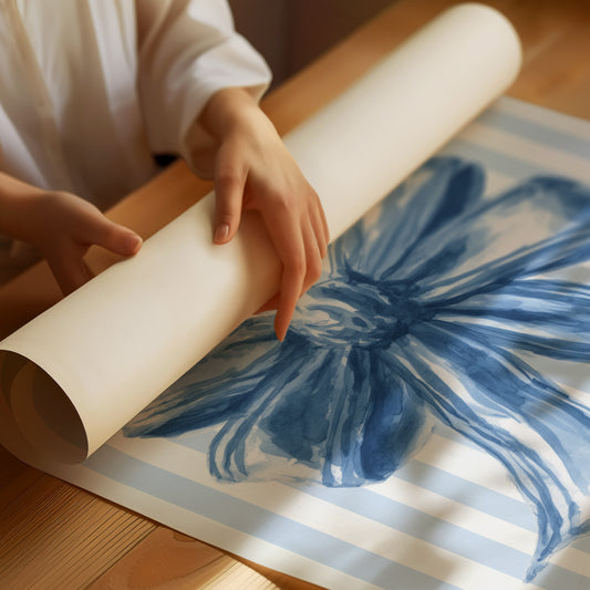 Tied Together in Soft Blues