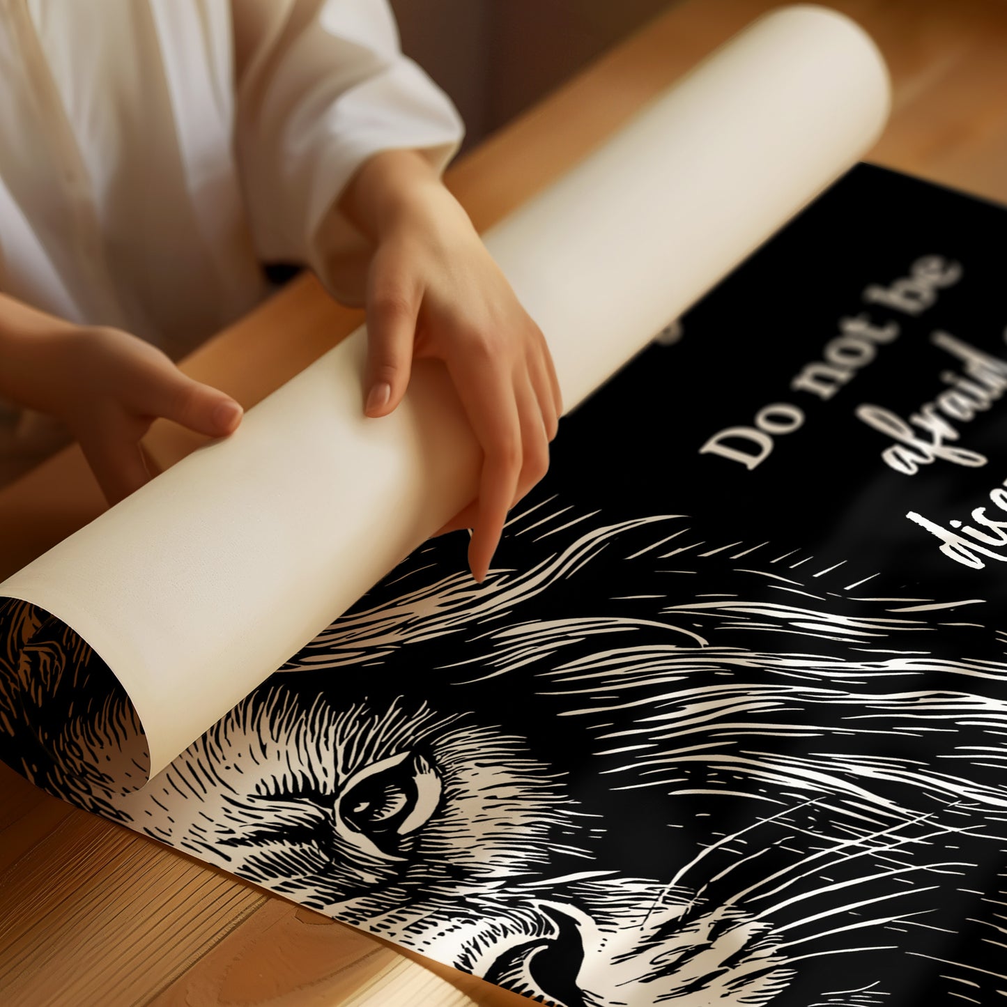 Be Strong and Courageous Lion Scripture