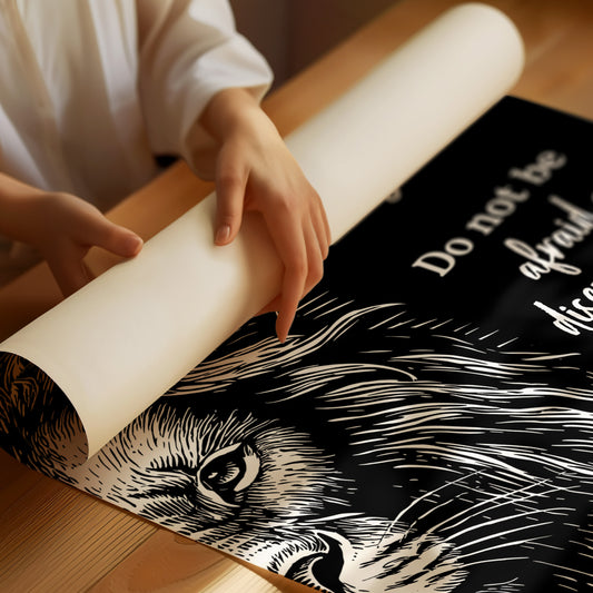 Be Strong and Courageous Lion Scripture