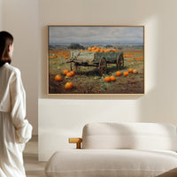 Harvest Wagon Rests In October Light