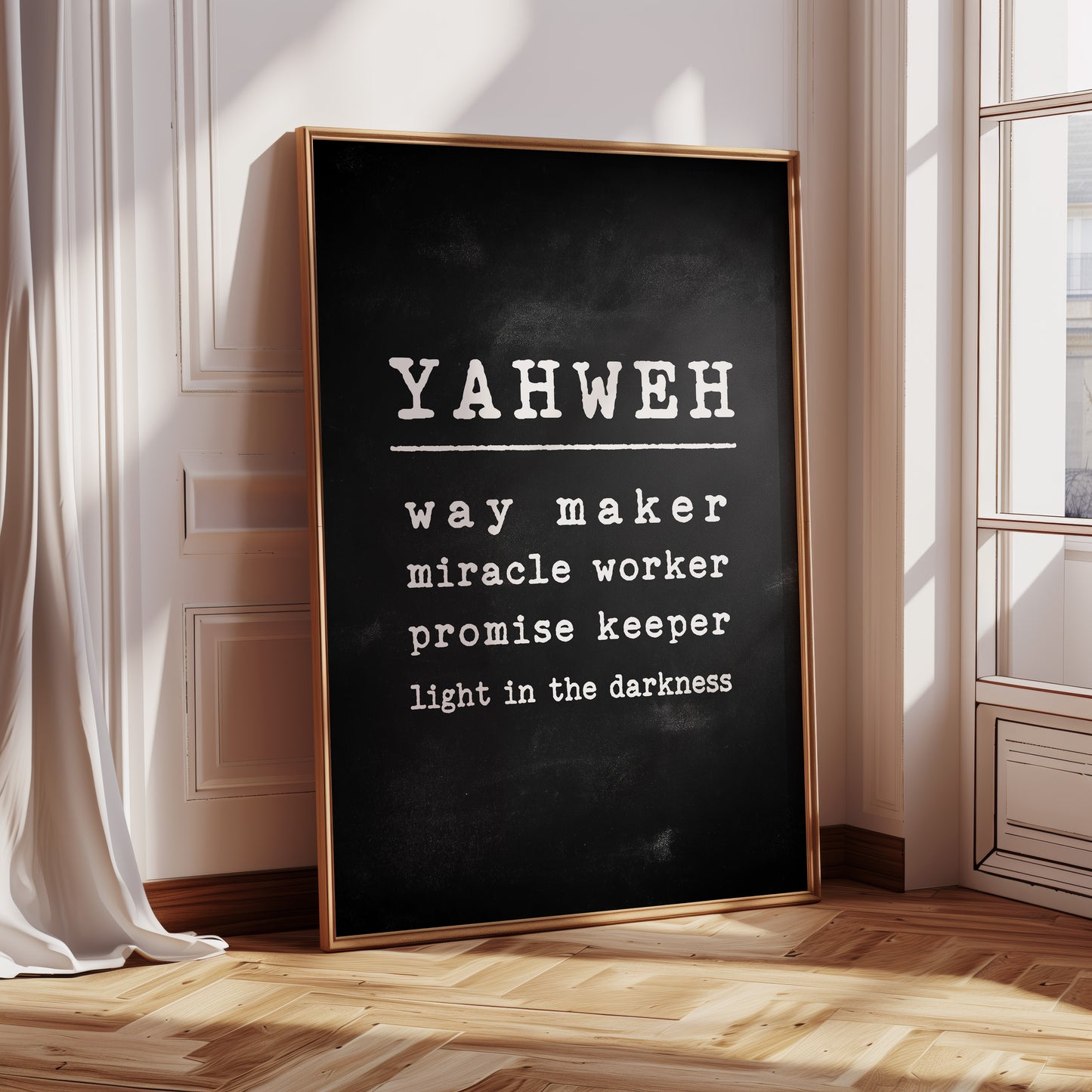 Yahweh Chalkboard Declaration