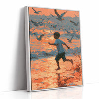 Sunset Sprint with the Gulls