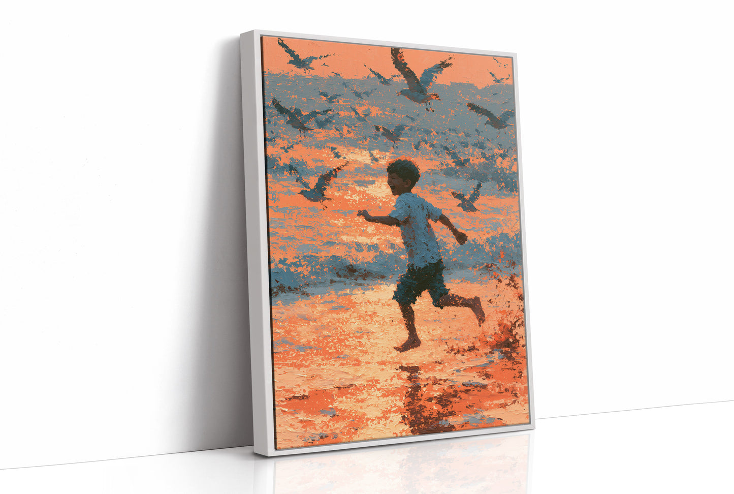 Sunset Sprint with the Gulls